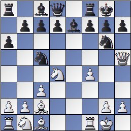 Partida de ajedrez Viladerbó-Rey Ardid después de 12.f4!, Barcelona 1926