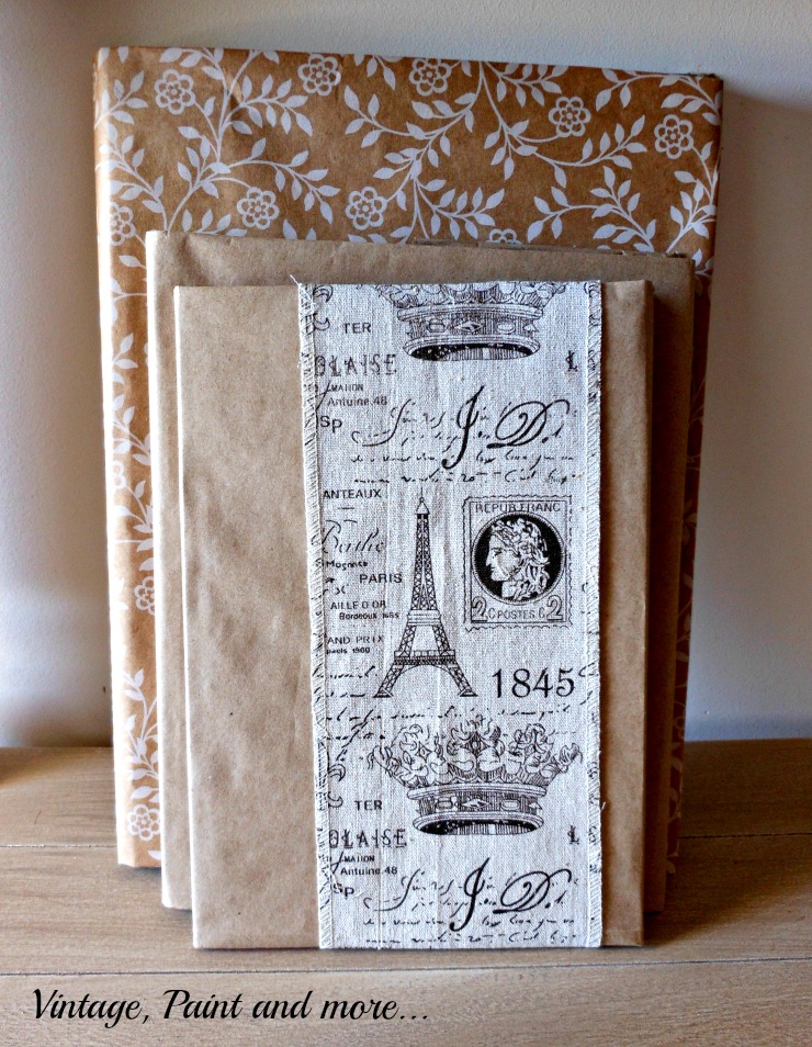 diy book jackets vintage