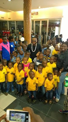 Kcee Celebrates With The Kids