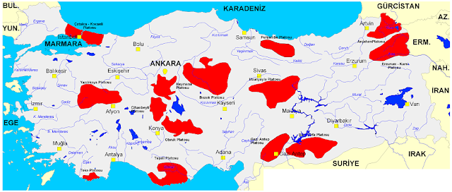 türkiyenin platoları Global Bilgiler