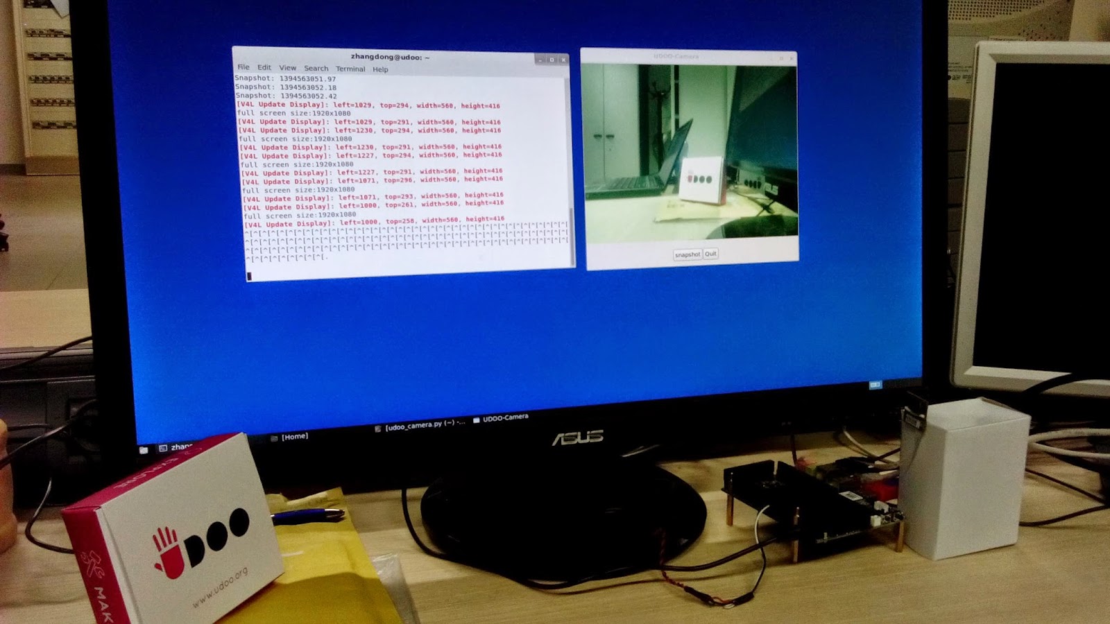 OpenSource Agbot UDOO Python Camera example