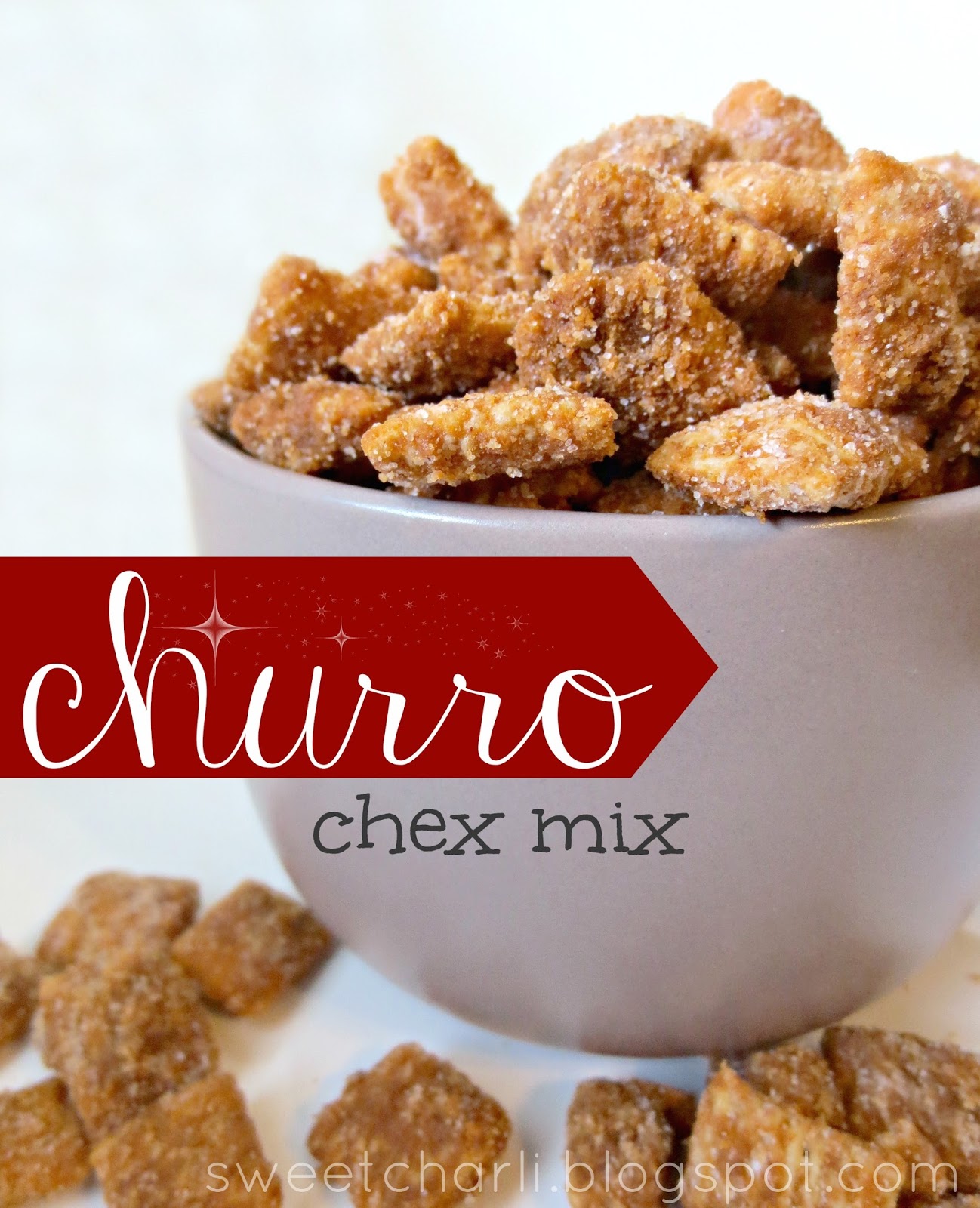 Churro Chex Mix Party Snack