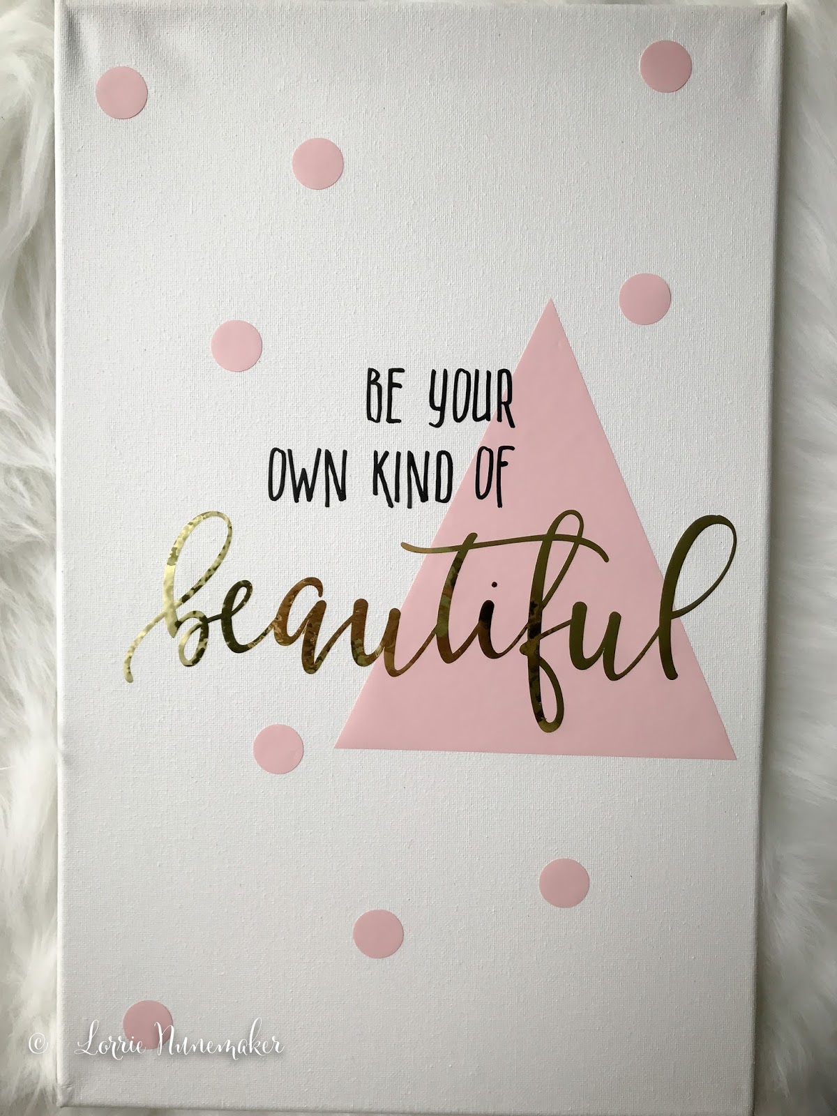 Lorrie's Story Wall Art with Cricut Explore