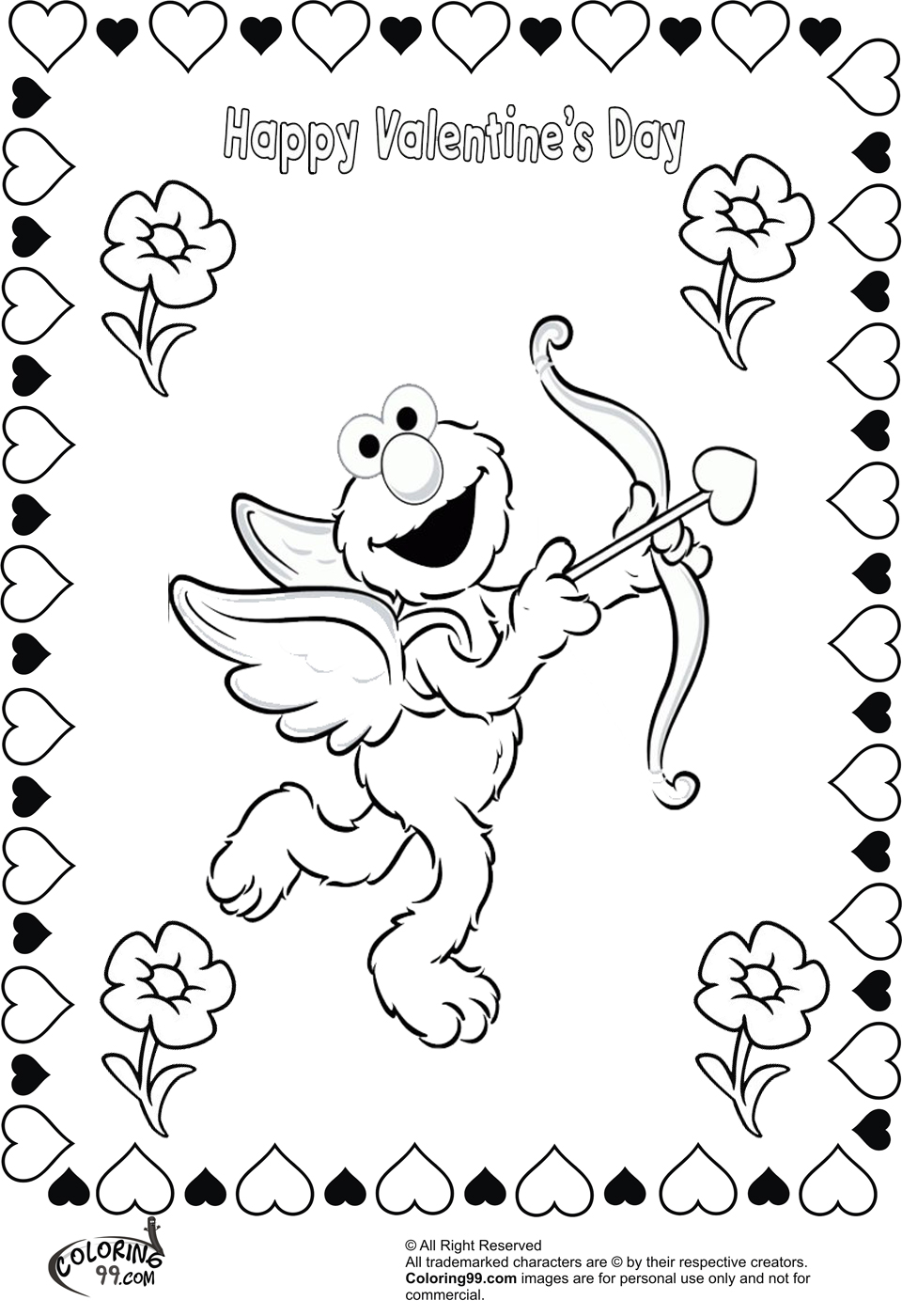 Free Printable Valentine Cards To Color
