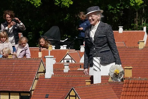 Queen Margrethe visited Borup School, Koege Mini-Town and Rehabilitation Center in Koege. Royal yacht Dannebrog