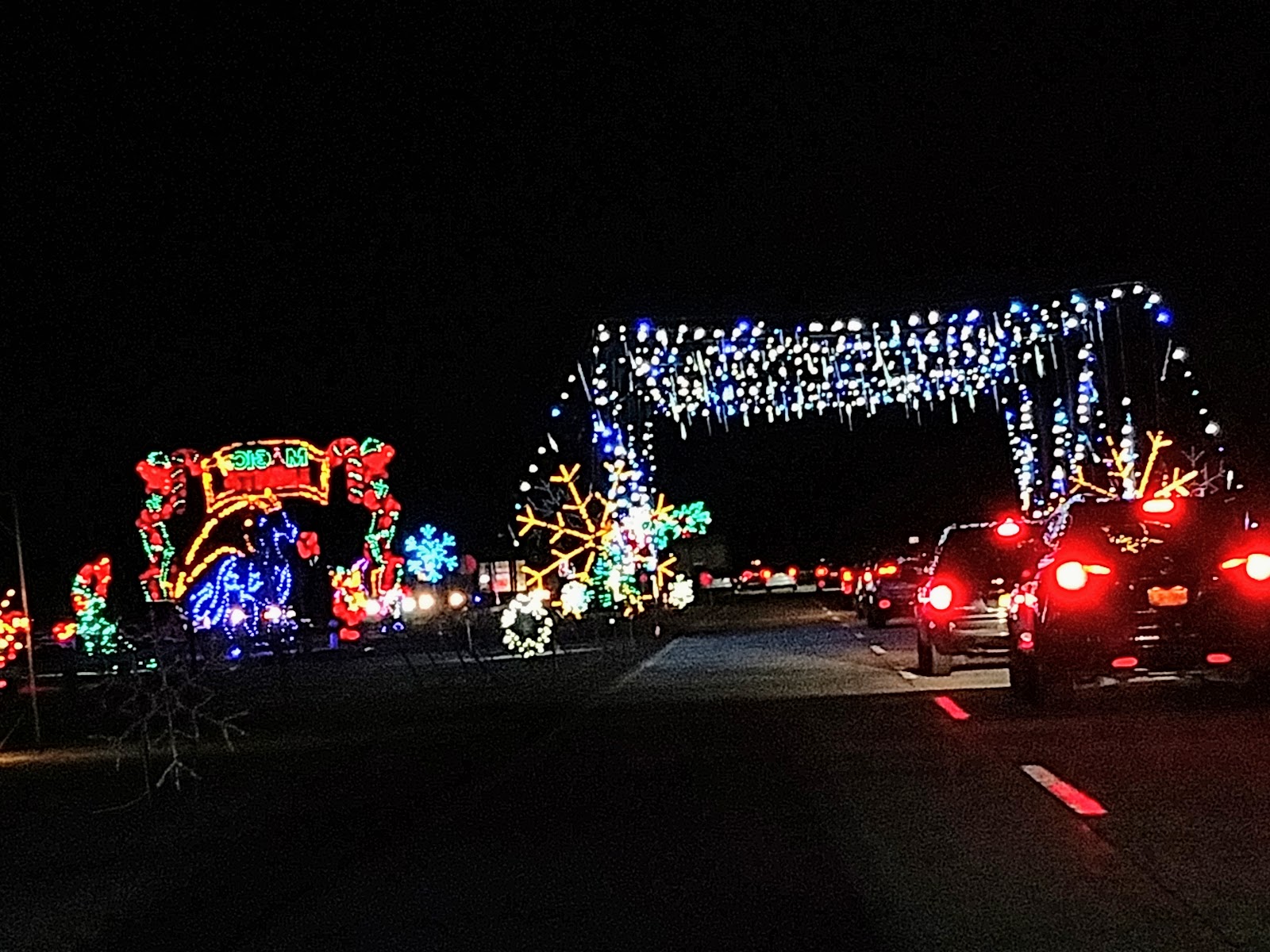 songbird's crazy world Jones Beach holiday light show