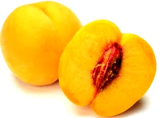 Melocotón Foto de la fruta durazno de color amarillo