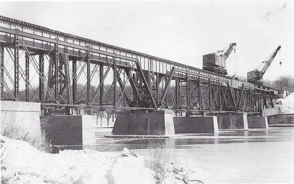 Industrial History CGW Bridge over Fox River in St. Charles, IL