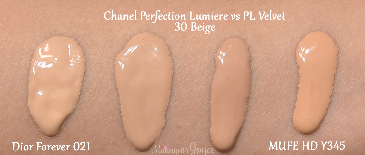 MakeupByJoyce ** ! Swatches + Comparisons Chanel Foundations