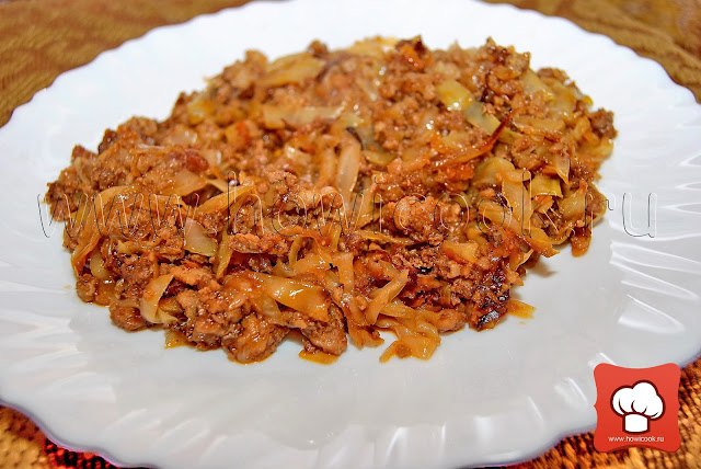 тушеная капуста с фаршем и овощами рецепт вкусной тушеной капусты
