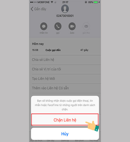 Làm sao để chặn cuộc gọi ngoài danh bạ cho iPhone 5 Làm sao để chặn cuộc gọi ngoài danh bạ cho iPhone 5