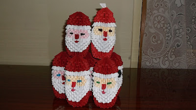 Origami 3d Santa Claus