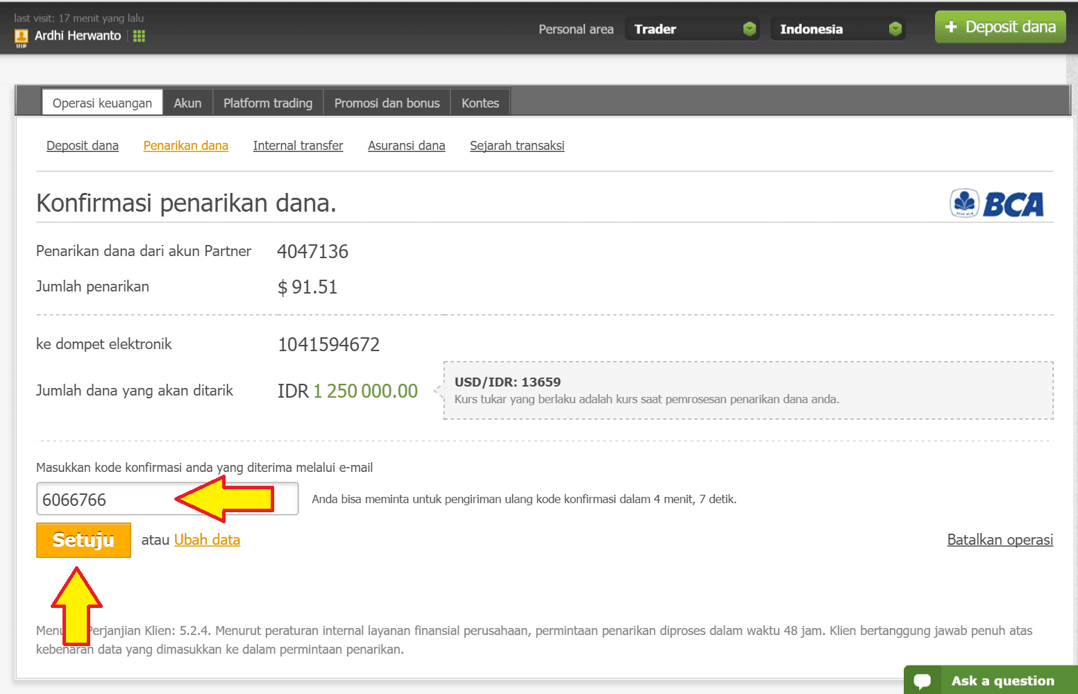 Pengalaman withdraw forex