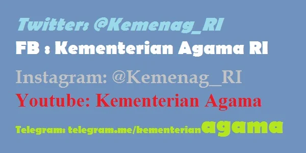 Akun Medsos Kemenag