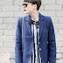 OUTFIT: Striped Blouse & a blue blazer