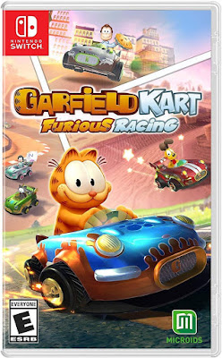 Garfield Kart Furious Racing Game Cover Nintendo Switch