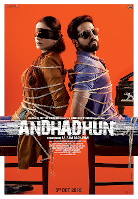 Andhadhun 2018 Hindi 720p BRRip 650Mb ESub HEVC x265