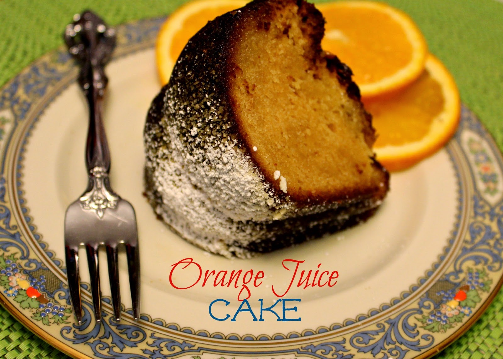 Sweet Tea and Cornbread Orange Juice Cake!