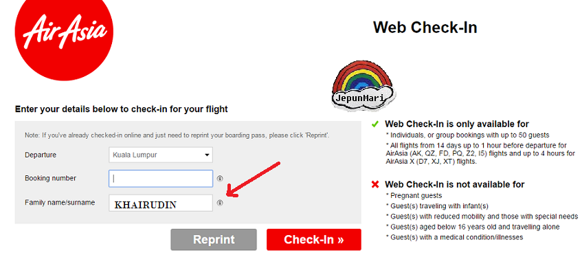 Macam mana nak check-in flight di Web Air Asia Macam mana nak check-in flight di Web Air Asia