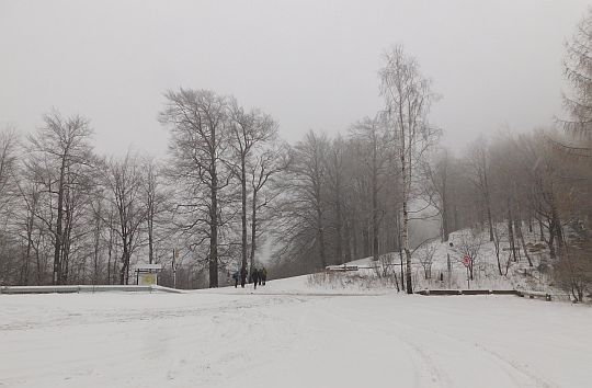 Przełęcz Przegibek (663 m n.p.m.). Przełęcz Przegibek (663 m n.p.m.).