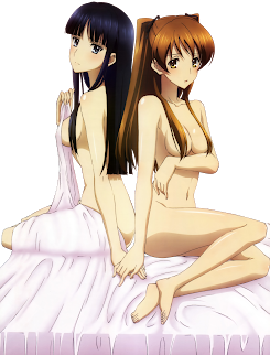 Touma Kazusa & Ogiso Setsuna Render Ecchi