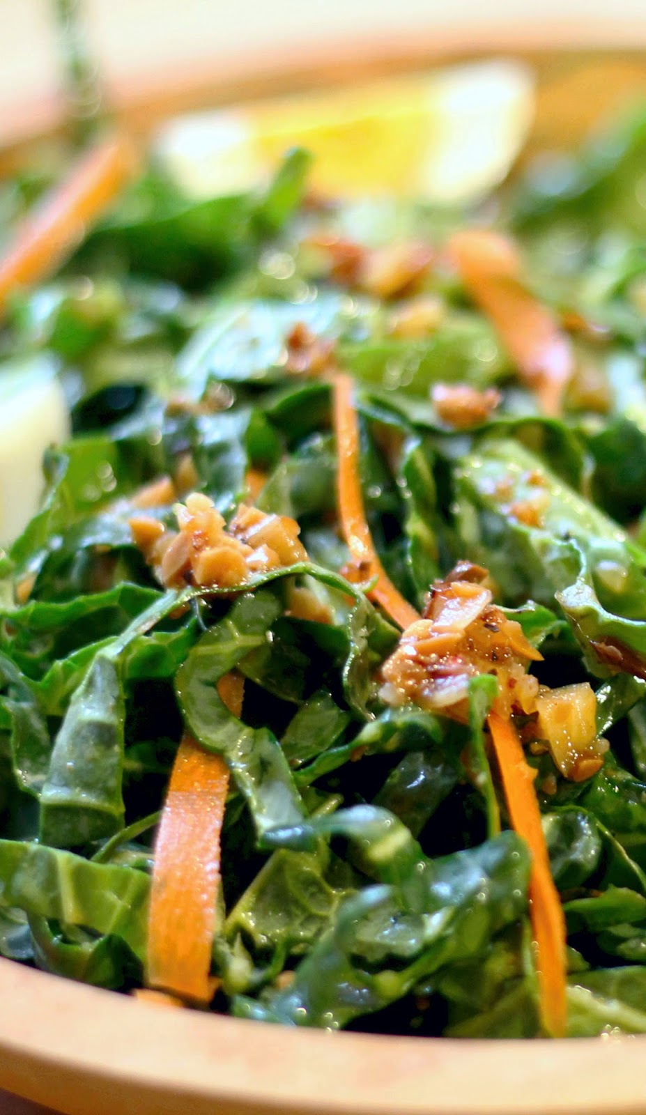 Cooking With Mary and Friends Bradford Collard Salad w/ Peanut Vinaigrette