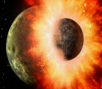 El origen de la Luna gran impacto de Theia Enigmas y Misterios