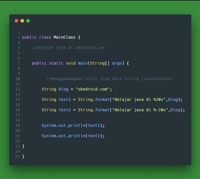 Belajar Mengenal Fungsi format String Pada Program Java - Okedroid ... Belajar Mengenal Fungsi format String Pada Program Java - Okedroid ...