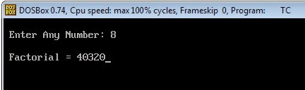 C Program To Find Factorial Of A Number Using While Loop