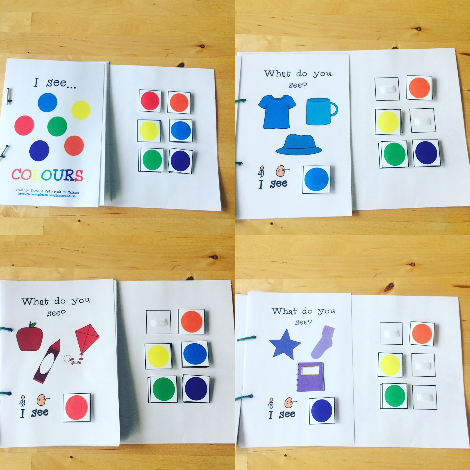 I see colors. Interactive book for Kids.