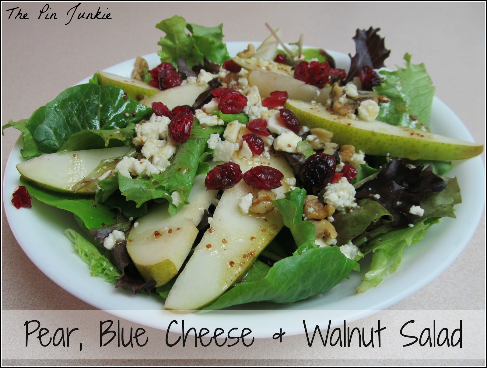 pear blue cheese and walnut salad