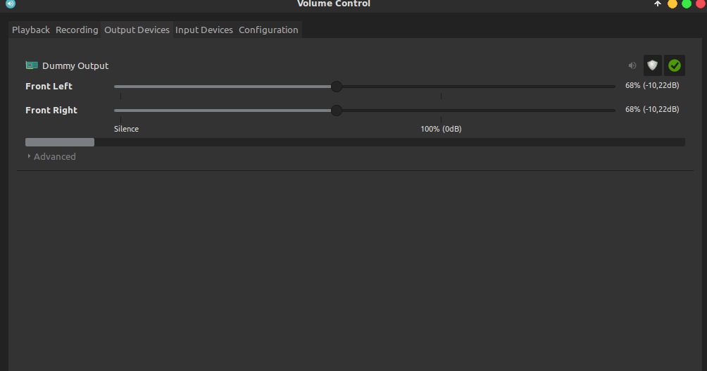 Built in output. Built in output