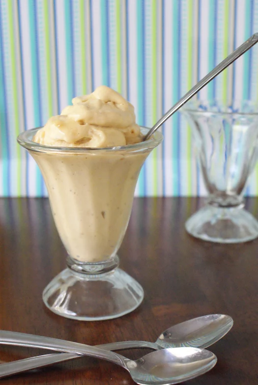 Frozen Banana Ice Cream made with just bananas!  No added sugar, no dairy, no fat.  No rock salt or ice cream maker required.
