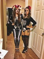 Disfraces de esqueletos para chicas halloween