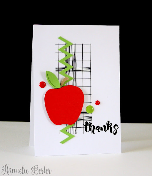clean and simple thank you card