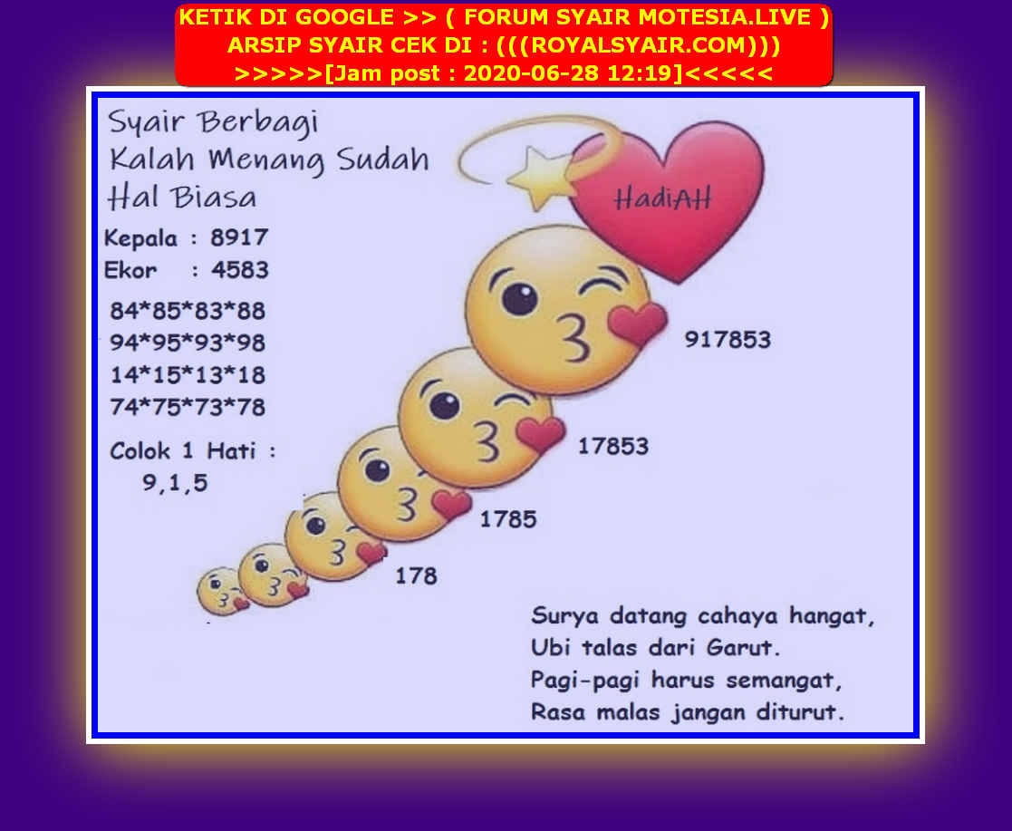 FORUM SYAIR HK KODE SYAIR TOTO