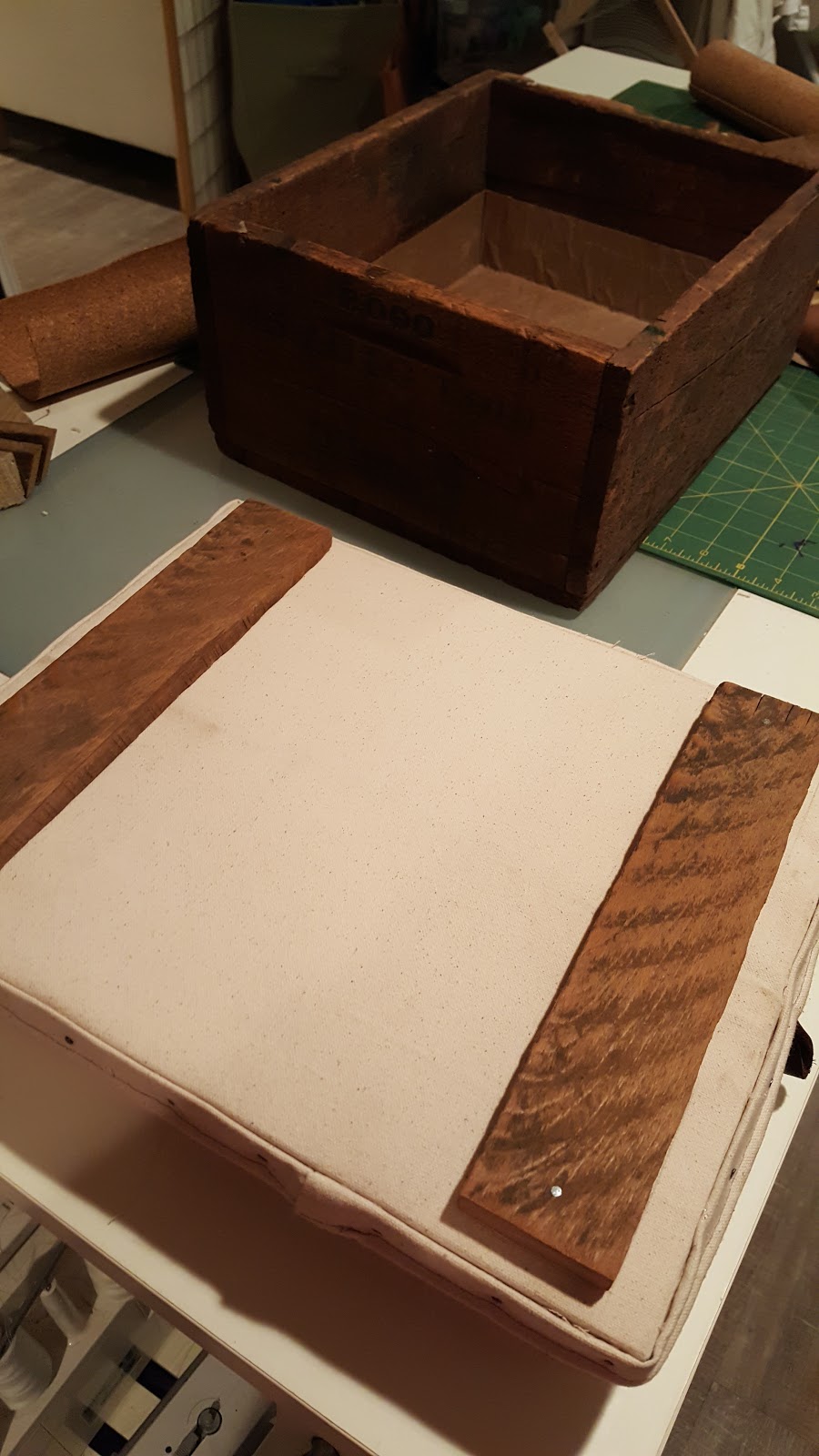 dawnToussaint DIY project wooden crate upcycle