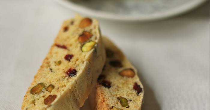 Cranberry-pistachio biscotti with crystallized ginger | Yankee Kitchen ...