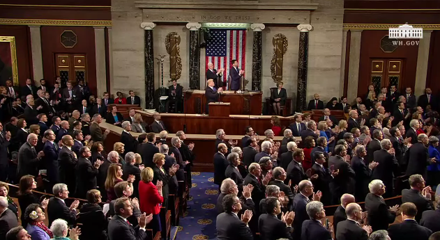 CLAP CLAP CLAP CLAP State of the Union 2018 standing ovation Otto Warmbier clap applause Congress