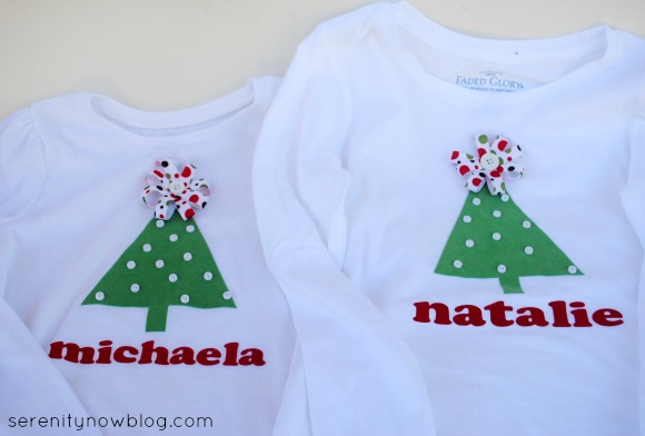 DIY Christmas Tree Shirts, from Serenity Now