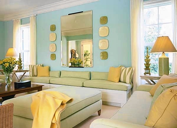 analogous colors living room