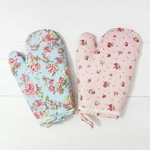 Jual Sarung Tangan Dapur Mitten Flower Unik Hello Shabby Jual Sarung Tangan Dapur Mitten Flower Unik