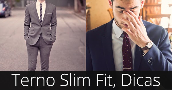 calça terno slim fit
