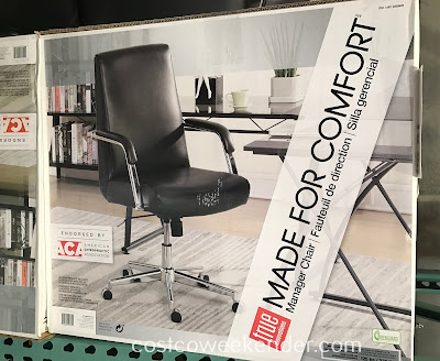 Costco 2000849 - True Innovations Leather Manager Chair: comfort and functionality