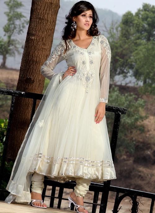 cotton anarkali frocks