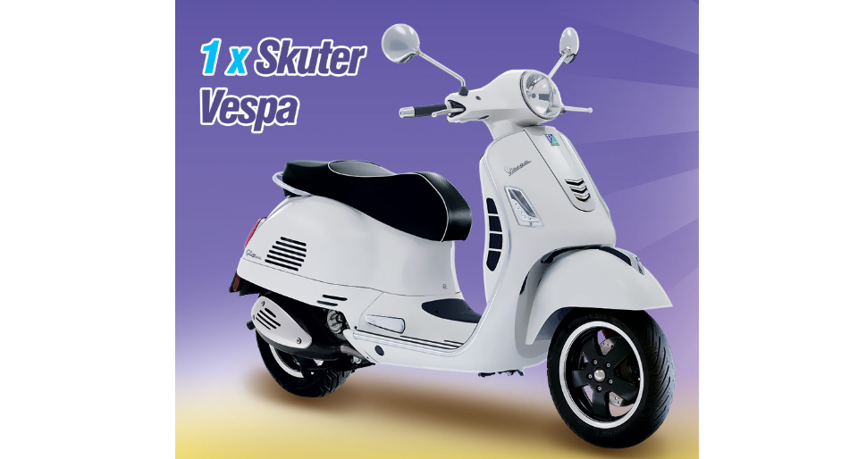 Wygraj skuter Vespa GTS Super 125 Konkurs
