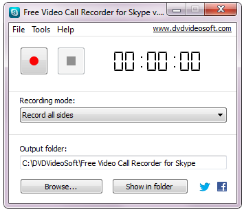  Free Video Call Recorder for Skype  -  Δωρεάν πρόγραμμα καταγραφής των βίντεο-συνομιλιών στο Skype