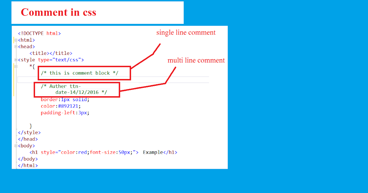 ttn: css-commentttn-tutorials