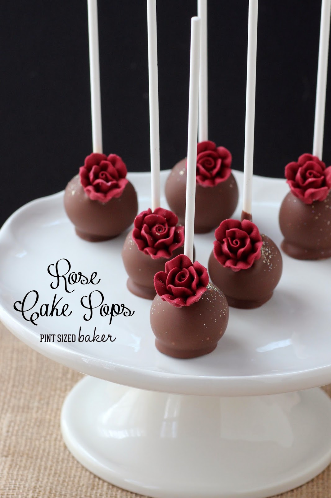 Red Rose Cake Pops Pint Sized Baker