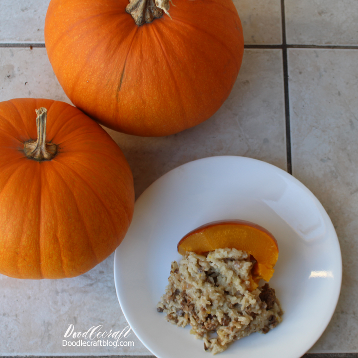 Rice Stuffed Roasted Pumpkin!